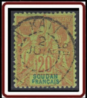 Soudan Français 1894-1900 - Kati / Haut-Senegal Sur N° 9 (YT) N° 9 (AM). Oblitération. - Oblitérés