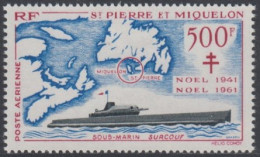 Saint-Pierre Et Miquelon 1958-1985 - Poste Aérienne N° 28 (YT) N° 28 (AM) Neuf *. - Ungebraucht