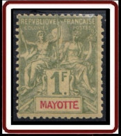 Mayotte - N° 13 (YT) N° 13 (AM) Neuf *. Petit Aminci. - Unused Stamps