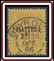 Levant Bureaux Français 1885-1901 - Beyrouth / Syrie Sur N° 1 (YT) N° 1 (AM). Oblitération De 1886. - Oblitérés