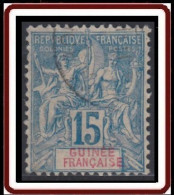 Guinée Française 1892-1907 - N° 06 (YT) N° 6 (AM) Oblitéré. - Usati