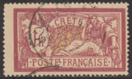 Crète (île De) Bureau Français - N° 13 (YT) N° 12 (AM) Oblitéré. - Oblitérés