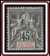 Anjouan - N° 18 (YT) N° 19 (AM) Neuf (*). - Unused Stamps