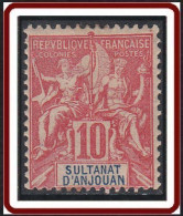 Anjouan - N° 14 (YT) N° 14 (AM) Neuf *. - Unused Stamps