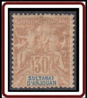 Anjouan - N° 09 (YT) N° 9 (AM) Neuf *. - Unused Stamps