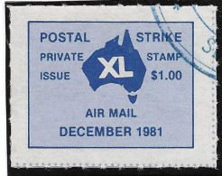 AUSTRALIE AUSTRALIA Timbre De Grève De 1981 - Gebruikt