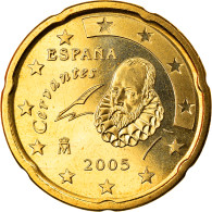 Espagne, 20 Euro Cent, 2005, Madrid, FDC, Laiton, KM:1044 - Spanien