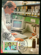 Mk Austria Maximum Card 1988 MiNr 1939 | Austrian World Of Work. Laboratory Assistant #max-0013 - Cartas Máxima