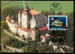 Mk Austria Maximum Card 1988 MiNr 1924 | Upper Austrian "Mühlviertel" Exhibition. Weinberg Castle #max-0014 - Maximum Cards