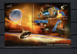 St. Kitts 2014 Space, Mars Exploration Sheetlet MNH - Nordamerika