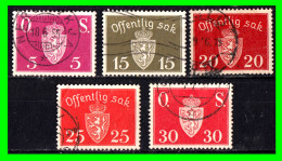 NORUEGA - NORWEY ( EUROPA ) SELLOS DE SERIE AÑO 1951 - Used Stamps