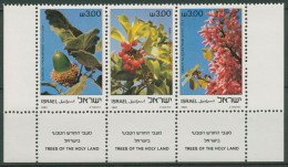 Israel 1981 Bäume Des Heiligen Landes 868/70 ZD Mit Tab Postfrisch - Ungebraucht (mit Tabs)