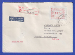 Portugal Frama-ATM 1981 Aut.-Nr. 007  R-Brief Mit ATM Vom OA Und Orts-O 19.1.83 - Timbres De Distributeurs [ATM]