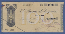 Banknote Spanien 100 Pesetas, 1937 - Andere & Zonder Classificatie