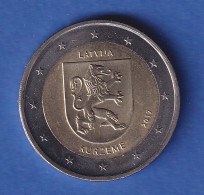 Lettland 2017 2-Euro-Sondermünze Kurzeme Bankfr. Unzirk.  - Lettland