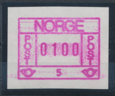 Norwegen Frama-ATM 1978, Aut.-Nr. 5,  Wertstufe 0100 **  Kräftiger Druck !  - Machine Labels [ATM]