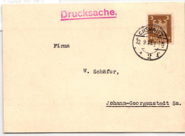 Deutsches Reich 355 Y Auf Postkarte Portogerecht, Geprüft Schlegel BPP #NA789 - Sonstige & Ohne Zuordnung