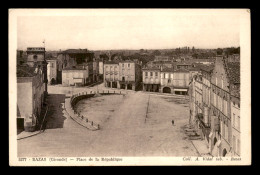 33 - BAZAS - PLACE DE LA REPUBLQIUE - Bazas