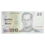 Billet, Thaïlande, 20 Baht, Undated (2003), KM:109, NEUF - Thaïlande