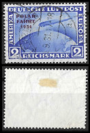 GERMANY Stamp GERMANY ZEPPELIN 1931 POLAR-FAHRT 2RM Sc#C41 ,Mi.457 USED - Airmail & Zeppelin