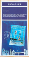 Edital 2010 07 Relações Diplomáticas Brasil Italia Américo Vespúcio Navio Sem Selo - Lettres & Documents