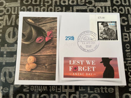 16-4-2024 (4 X 22) Australia ANZAC 2024 - New Stamp Issued 16-4-2024 (on Cover) - Storia Postale