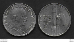 1923 Italia VE III Lire 2 Buono Fascio In Nichelio FDC - 1900-1946 : Victor Emmanuel III & Umberto II