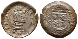 FELIPE IV. 8 Maravedís. 1661. Sevilla R. Falsa De época. J.S. Página 475. Ae. 1 - Provincial Currencies