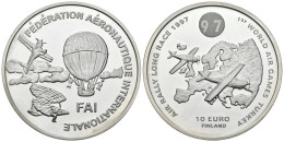 FINLANDIA. 10 Euro. 1st World Air Games Turkey. Air Rally Long Race. 1997. (Ar. - Sonstige & Ohne Zuordnung