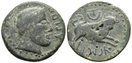 ASIDO (Medina Sidonia, Cádiz). As. (Ae. 14,59g/30mm). 50 A.C. Anv: Cabeza Mascu - Sonstige & Ohne Zuordnung