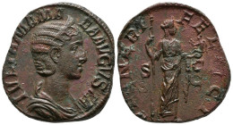 JULIA MAMAEA. Sestercio. (Ae. 16,60g/29mm). 222-235 D.C. Roma. Anv: IVLIA MAMAE - Les Sévères (193 à 235)