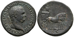 TITO. Sestercio. (Ae. 23,75g/33mm). 72-73 D.C. Roma. Anv: T CAESAR VESPASIAN IM - Les Flaviens (69 à 96)