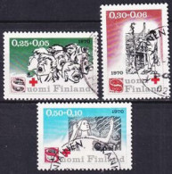 1970. Finland. Red Cross. Used. Mi. Nr. 672-74. - Used Stamps