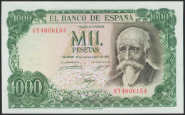 1000 Pesetas. 17 De Septiembre De 1971. Serie 6Y. (Edifil 2021: 474c). Apresto  - Autres & Non Classés