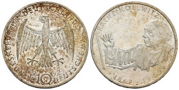 ALEMANIA. 10 Marcos (Ar. 15,45g/33mm). 1992. Karlsruhe G. 125 Aniversario Del N - Otros & Sin Clasificación