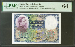 50 Pesetas. 25 De Abril De 1931. Sin Serie. (Edifil 2021: 359). SC. Encapsulado - Sonstige & Ohne Zuordnung