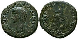 NERO DRUSO, En época De Claudio I. Sestercio. (Ae. 25,81g/36mm). 41-50 D.C. (RI - Les Julio-Claudiens (-27 à 69)