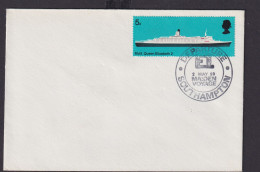 Großbritannien Schiffspost Brief Departure Southamtopn Maiden Voyge Schiffe - Lettres & Documents