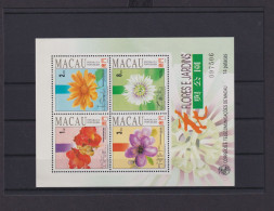 Asien Asia Macau Macao Block 23 Postfrisch MNH Pflanzen Blumen Gärten KatWert 24 - Storia Postale