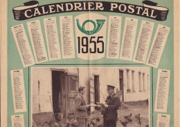Belgique - Calendrier Postal 1955 Avec Tarifs Et Renseignements Postaux - Tarifs Postaux