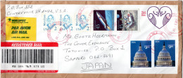 L77207 - USA - 2002 - 34¢ Love GAU M ZusFrankatur Per R-Lp CENTERVILLE, VA -> Japan - Briefe U. Dokumente