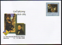 USo 146 Briefmarken-Börse München - Carl Spitzweg 2008, ** - Enveloppes - Neuves