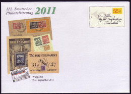 USo 244 Deutscher Philatelistentag Wuppertal 2011, ** - Buste - Nuovi