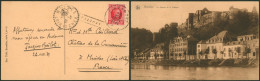 Houyoux - N°256 Sur CP Vue Obl S.C. "Libramont" + Griffe à L'origine PALISEUL > France (Muides). - 1922-1927 Houyoux