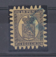 Finlande - Yvert 7 Oblitéré - Type II - Cachet Bleu - Valeur 450,00 Euros - Usados