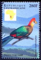 Red Hooped Touracos, Birds, Central Africa 1999 MNH - Cuckoos & Turacos