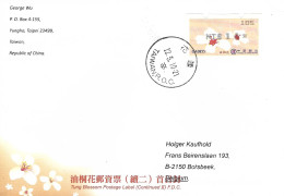 Taiwan 2010 Taipei Hibiscus Flower ATM Cover - Distribuidores