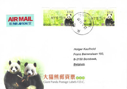 Taiwan 2011 Taipei Giant Panda Bear ATM Cover - Distribuidores