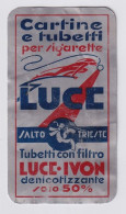 XK 703 - Raro Calendarietto In Alluminio 1935 "LUCE" Cartine E Tubetti Per Sigarette - Small : 1921-40