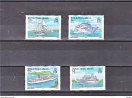 ILES VIERGES, VIRGIN ISLANDS 1986 BATEAUX Yvert 539-542, Michel 537-540 NEUF** MNH Cote : 16,50 Euros - Iles Vièrges Britanniques